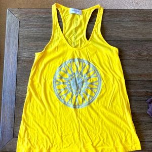 Yellow SoulCycle Spin Wheel Tank Size Medium